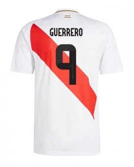 Perù Paolo Guerrero #9 Maglia Gara Casa Repliche Copa America 2024